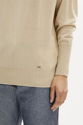 Pull en merino et soie Sable vue de détail 2