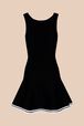 Women Tailored Tank Dress Black back view