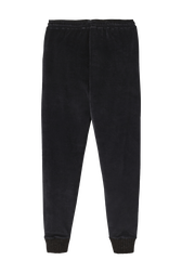 Women Velvet Jogging Pants Black back view