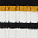 Cardigan col V à manches longues Raye noir/ecru 