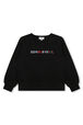 Sonia Rykiel Logo Rhinestone Sweater Black front view