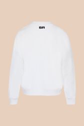 Sweat motif bouche femme Blanc vue de dos