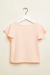 "Rykiel Forever" Print Girl T-shirt Pink back view