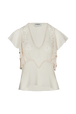 Blouse en mousseline Nude vue de face