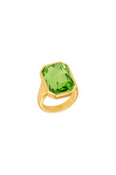 Ring Superchromatic Peridot Peridot front view