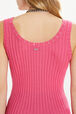 Ribbed tank top Pink details view 2