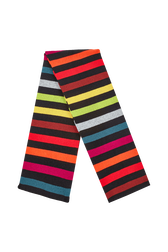 Écharpe rayée multicolore femme Multico raye vue de face