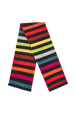 Women Multicolor Striped Scarf Multico striped front view