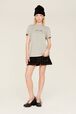 T-shirt multicolore signature femme Gris vue de détail 3