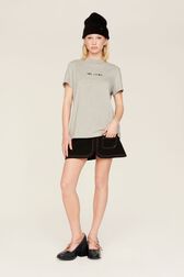 T-shirt multicolore signature femme Gris vue de détail 3
