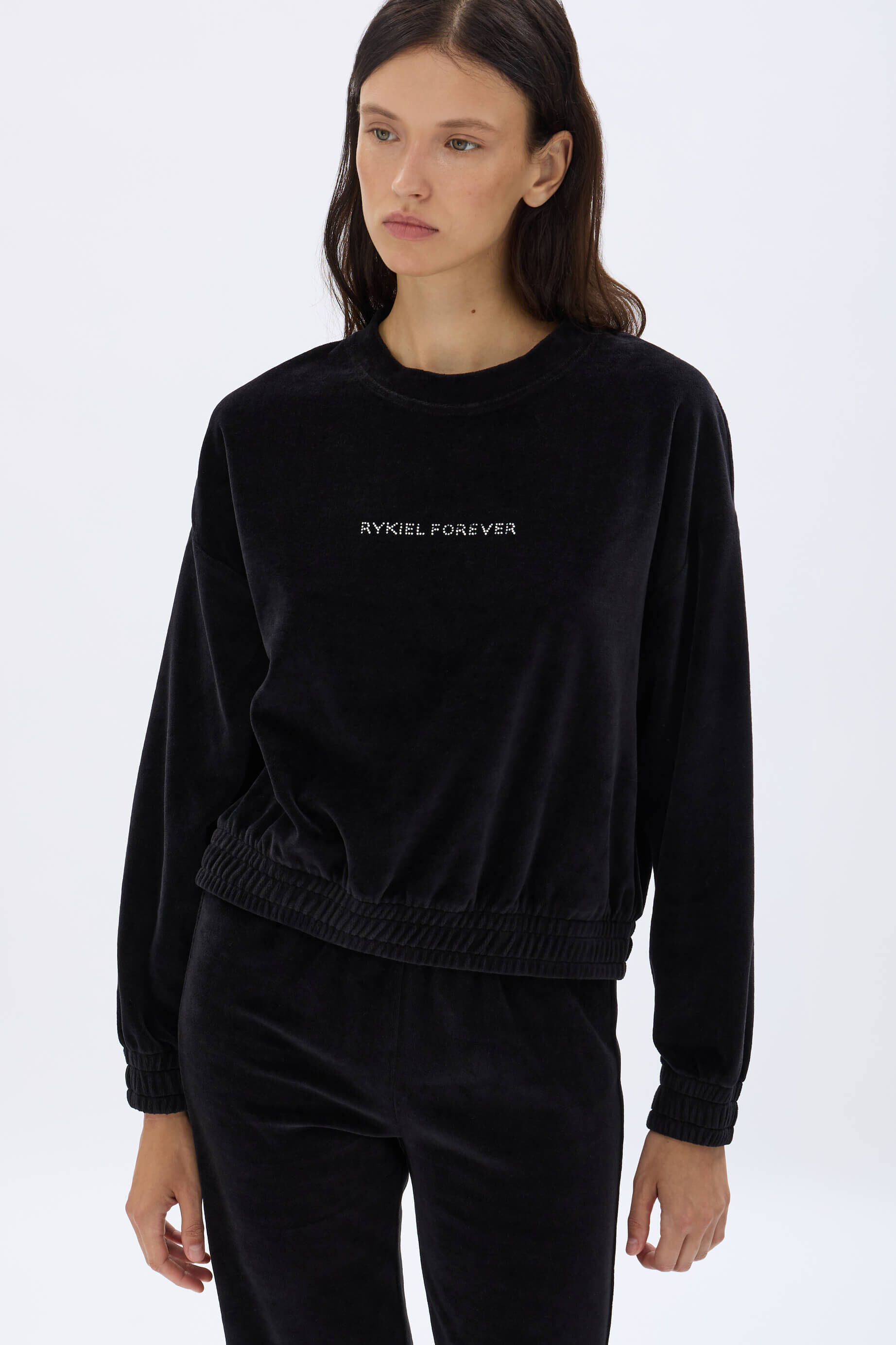Long-sleeved velvet sweater| Sonia Rykiel Long-sleeved velvet sweater| Sonia Rykiel