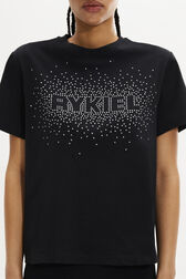 T-shirt Sonia Rykiel Logo Black details view 2