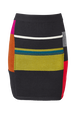 Women Multicolor Alpaca Wool Mini Skirt Multico crea front view
