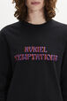 Cotton Jersey Crew-Neck Long-Sleeved T-Shirt Black details view 2