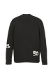 Cardigan grunge laine logo Sonia Rykiel femme Noir vue de dos
