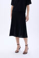 Rhinestone skirt Black details view 1
