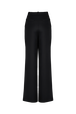 Cool wool pleated trousers Black back view