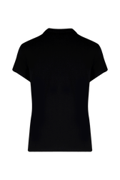 T-shirt coton femme Noir vue de dos