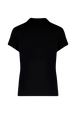 Women Cotton T-Shirt Black back view