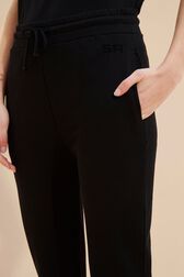Pantalon jogging logo Sonia Rykiel femme Noir vue de détail 2