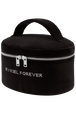Velvet vanity case Black details view 1