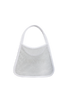 RYKIEL rhinestone mesh bag White back view