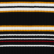 Striped Knit Polo-Collar Dress Black/ecru 