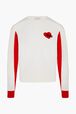 Heart Sweater White front view