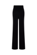 Black viscose trousers Black back view
