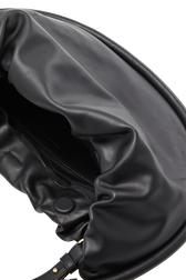 Domino medium leather bag Black details view 3