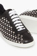 Leather Studded Sneakers Black details view 2
