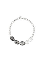 Bracelet Superchromatic Mini Rhodium Rhodium/black front view