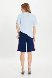 Knitted shorts Navy back worn view