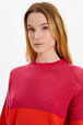 Top court résille bicolore femme Raye fuchsia/corail vue de détail 2