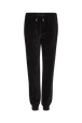 Pantalon de jogging en velours Noir vue de face