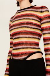 Body molletonné rayé femme Multico crea vue de détail 6