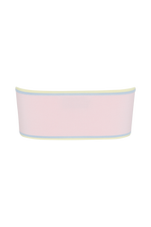 Bandeau avec bords contrastants femme Baby rose vue de dos