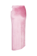Jupe longue cut out en velours Doll pink vue de dos