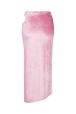 Jupe longue cut out en velours Doll pink vue de dos
