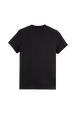 Women Cotton Jersey T-shirt Black back view