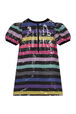 Robe fille sequins rayée Multico vue de dos