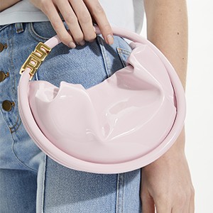 Luxury vinyl bag for women - Red