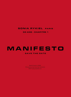 Sonia Rykiel Atelier Manifesto Sonia Rykiel Atelier Manifesto