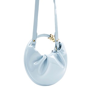 Leather handbag for women - Blue
