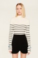 Women Maille - Milano Short Skirt, Black front worn view
