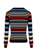 Women Raye - Women Long-Sleeved Sweater, Multico striped back view