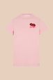 Women - T-Shirt with Rykiel Red Mouth, Pink front view