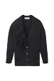 Women Maille - Flowers Cardigan, Black front view