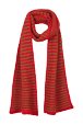 Women Maille - Lurex Scarf, Red/gold back view