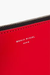 Women - Printed Leather Pouch, Red details view 1